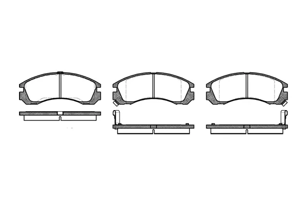 Brake Pad Set, disc brake (NB21363N00)