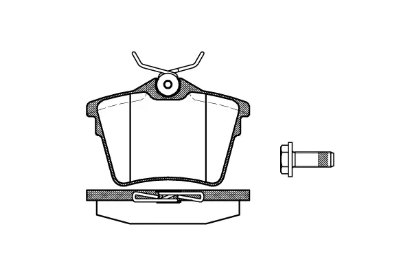 Brake Pad Set, disc brake (NB24135N00)