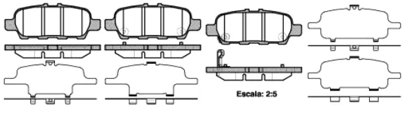 Brake Pad Set, disc brake (NB24871S02)