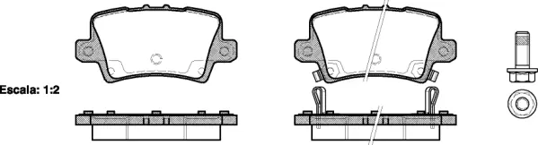 Brake Pad Set, disc brake (NB24086V02)