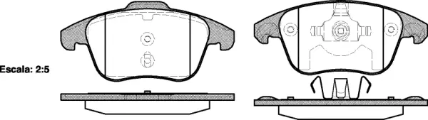 Brake Pad Set, disc brake (NB24557V00)