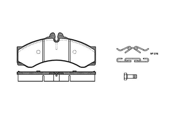 Brake Pad Set, disc brake (NB29076V00)