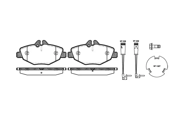 Brake Pad Set, disc brake (NB23743V02)