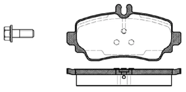Brake Pad Set, disc brake (NB23070T17)