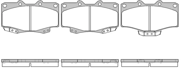 Brake Pad Set, disc brake (NB21679T15)