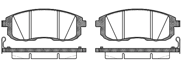 Brake Pad Set, disc brake (NB21561V04)