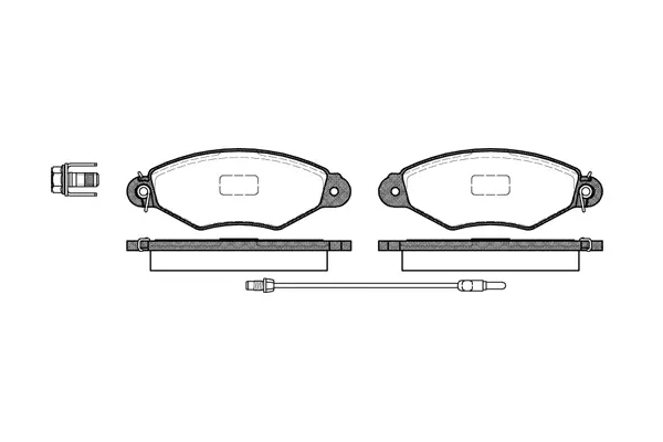 Brake Pad Set, disc brake (NB21980V01)