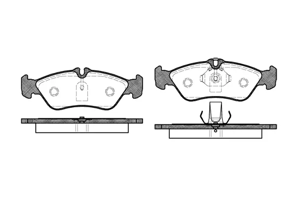 Brake Pad Set, disc brake (NB21592N00)