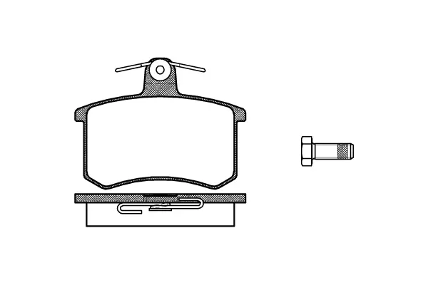Brake Pad Set, disc brake (NB20598N00)