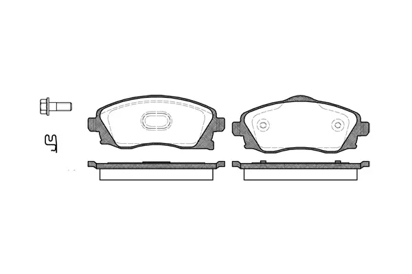 Brake Pad Set, disc brake (NB23226S00)