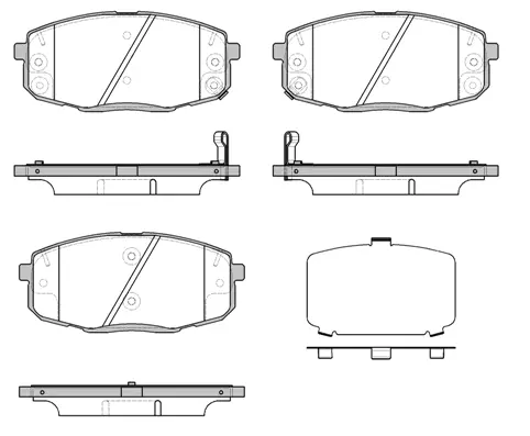Brake Pad Set, disc brake (NB23966T17)