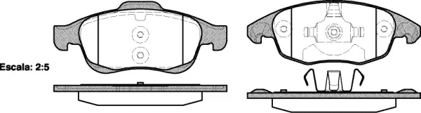 Brake Pad Set, disc brake (NB24538V00)