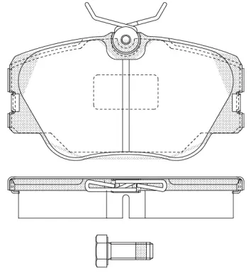 Brake Pad Set, disc brake (NB20940V00)