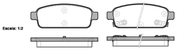 Brake Pad Set, disc brake (NB25096S01)