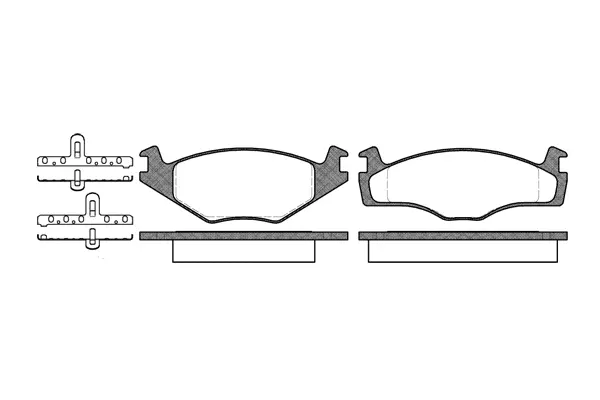 Brake Pad Set, disc brake (NB20887T19)