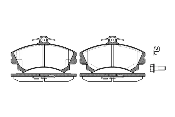 Brake Pad Set, disc brake (NB21920T15)