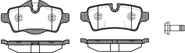 Brake Pad Set, disc brake (NB24289V00)