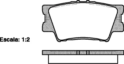 Brake Pad Set, disc brake (NB24338N00)