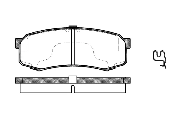 Brake Pad Set, disc brake (NB21947N00)