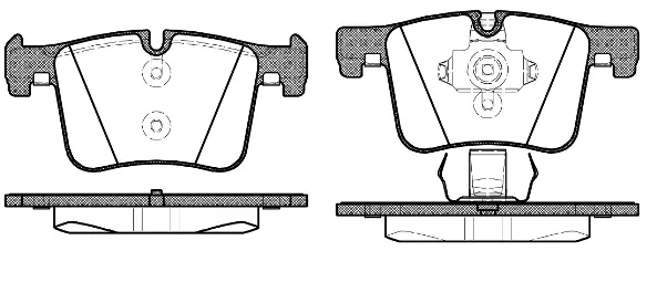 Brake Pad Set, disc brake (NB25199N00)