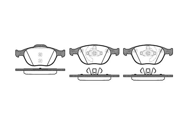 Brake Pad Set, disc brake (NB23440N00)