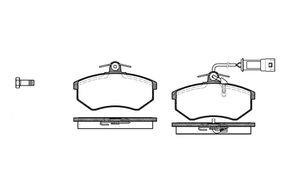 Brake Pad Set, disc brake (NB20901T16)