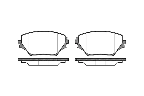 Brake Pad Set, disc brake (NB23585N00)