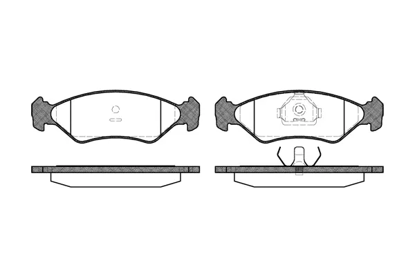 Brake Pad Set, disc brake (NB21202A03)