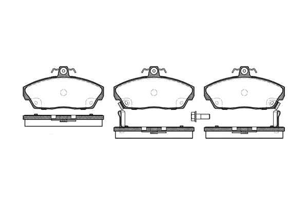Brake Pad Set, disc brake (NB21515V02)