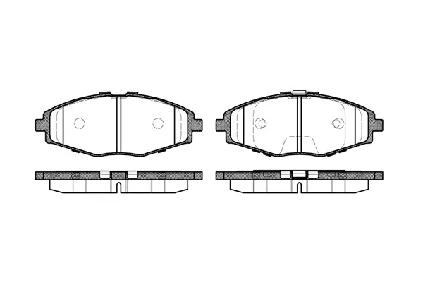 Brake Pad Set, disc brake (NB23241N00)