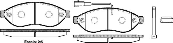 Brake Pad Set, disc brake (NB24468V01)