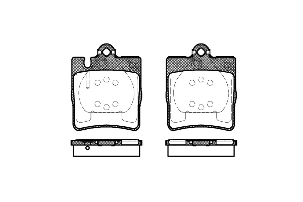 Brake Pad Set, disc brake (NB21898S02)