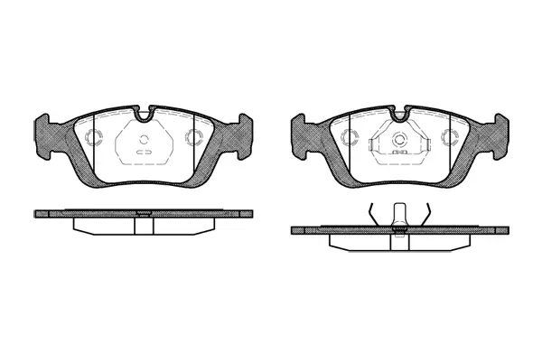 Brake Pad Set, disc brake (NB21292A00)