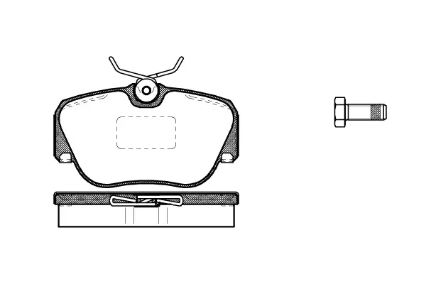 Brake Pad Set, disc brake (NB21055V00)