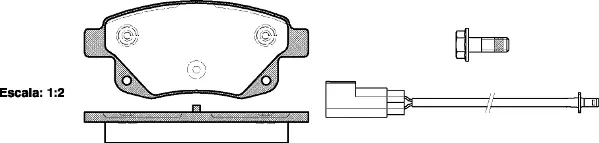 Brake Pad Set, disc brake (NB24486V02)