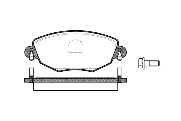 Brake Pad Set, disc brake (NB23279N00)