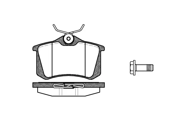 Brake Pad Set, disc brake (NB20960T17)