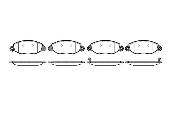 Brake Pad Set, disc brake (NB23840S02)