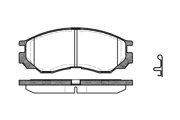 Brake Pad Set, disc brake (NB23290N00)
