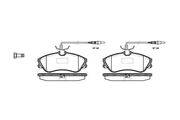 Brake Pad Set, disc brake (NB23124V04)
