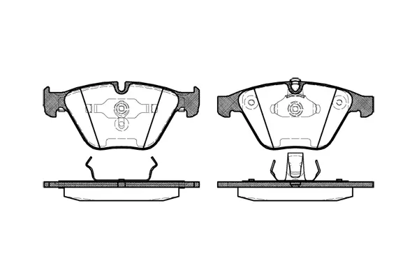 Brake Pad Set, disc brake (NB23312A00)