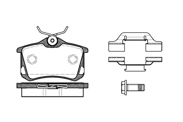 Brake Pad Set, disc brake (NB20168V00)