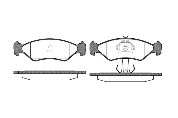 Brake Pad Set, disc brake (NB23101A00)