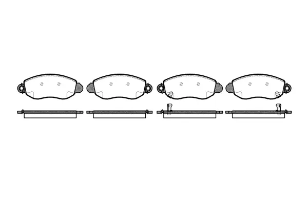 Brake Pad Set, disc brake (NB23430S01)