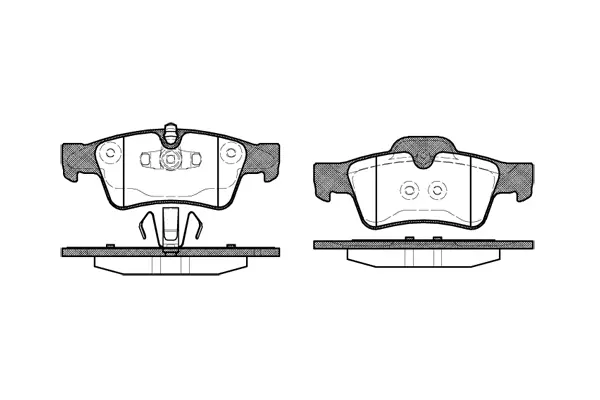 Brake Pad Set, disc brake (NB23334A02)