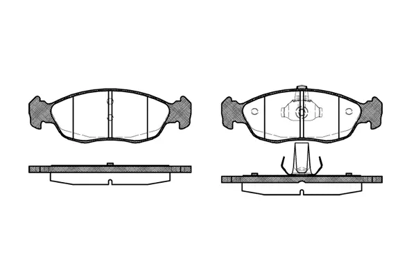 Brake Pad Set, disc brake (NB21430V00)