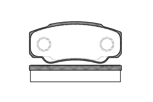 Brake Pad Set, disc brake (NB23860V00)