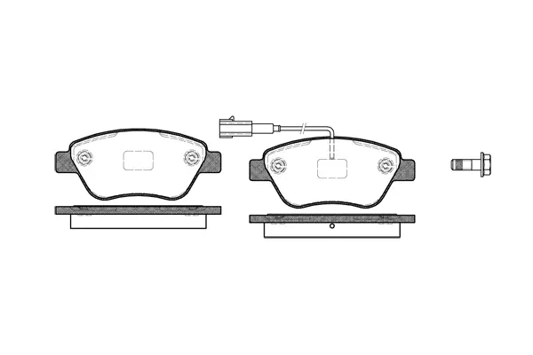 Brake Pad Set, disc brake (NB23705S02)