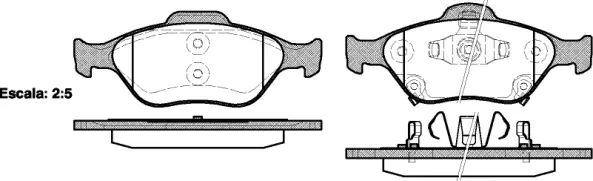 Brake Pad Set, disc brake (NB23202V02)