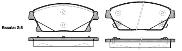 Brake Pad Set, disc brake (NB25031S00)
